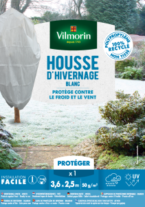 Housse d'hivernage - 3,6 m x 2,5 m - Blanc